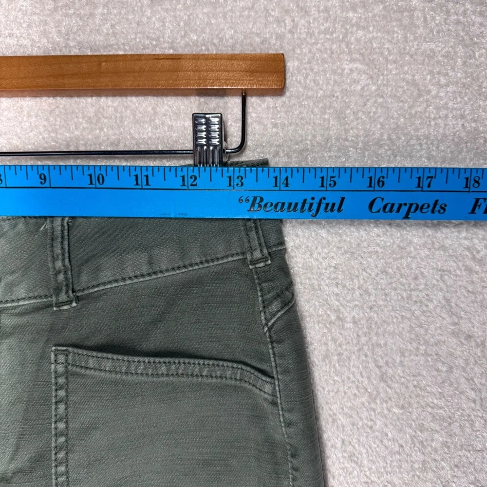 Pilcro Women's Size 26 Olive Green Utility Pants Patch Pocket Straight Leg